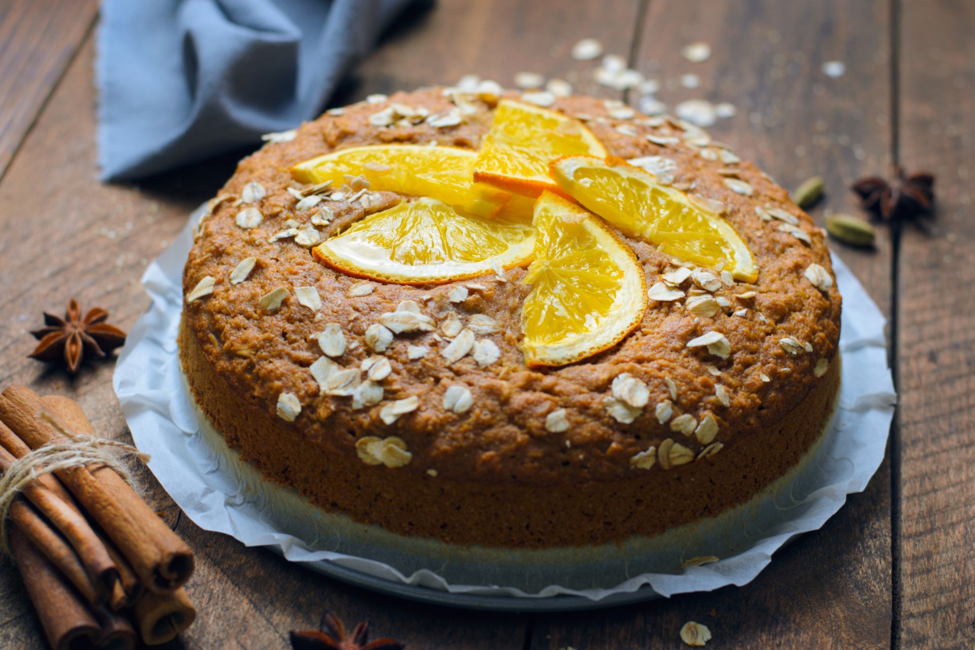 Bolo de laranja para padarias