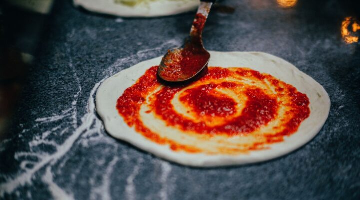 Massa de pizza simples